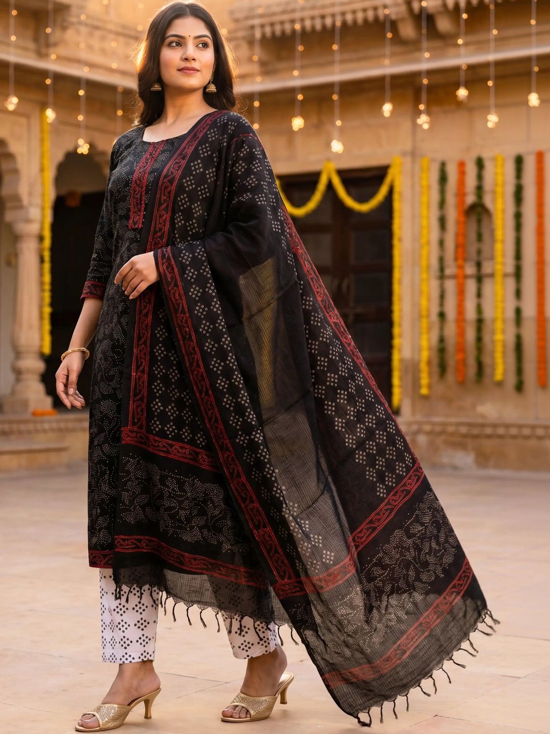 Ushvii Printed Pure Cotton Unstitched Dress Material-picture-33