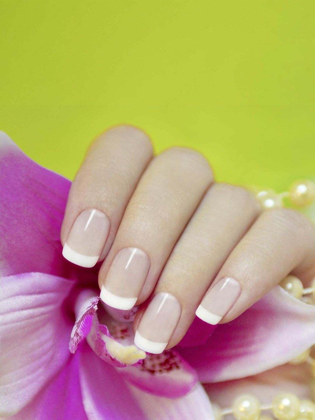 TheVineGirl Set Of 24 Reusable Artificial Press On Nails - French Manicure Style-picture-30