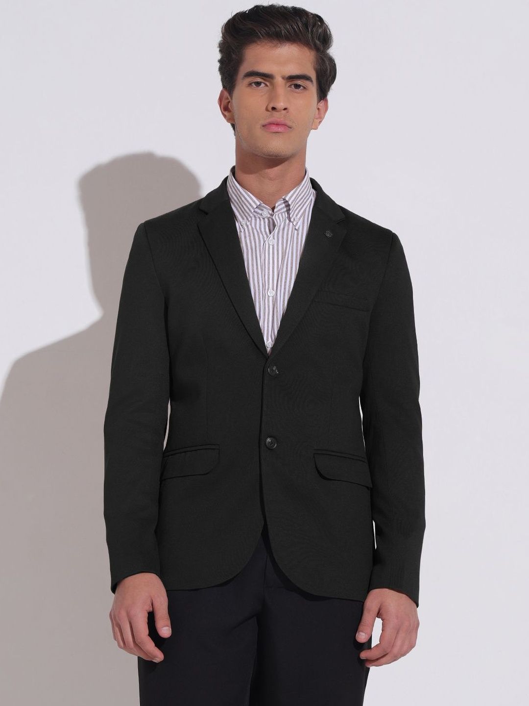 SHOWOFFFF Notched Lapel Single-Breasted Tailored Fit Formal Blazers-image-38