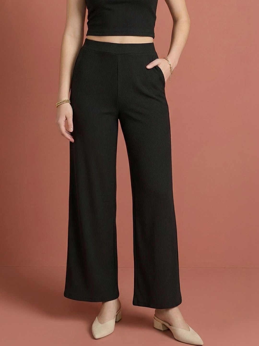 Moda Rapido Women Comfort High-Rise Trousers-picture-17