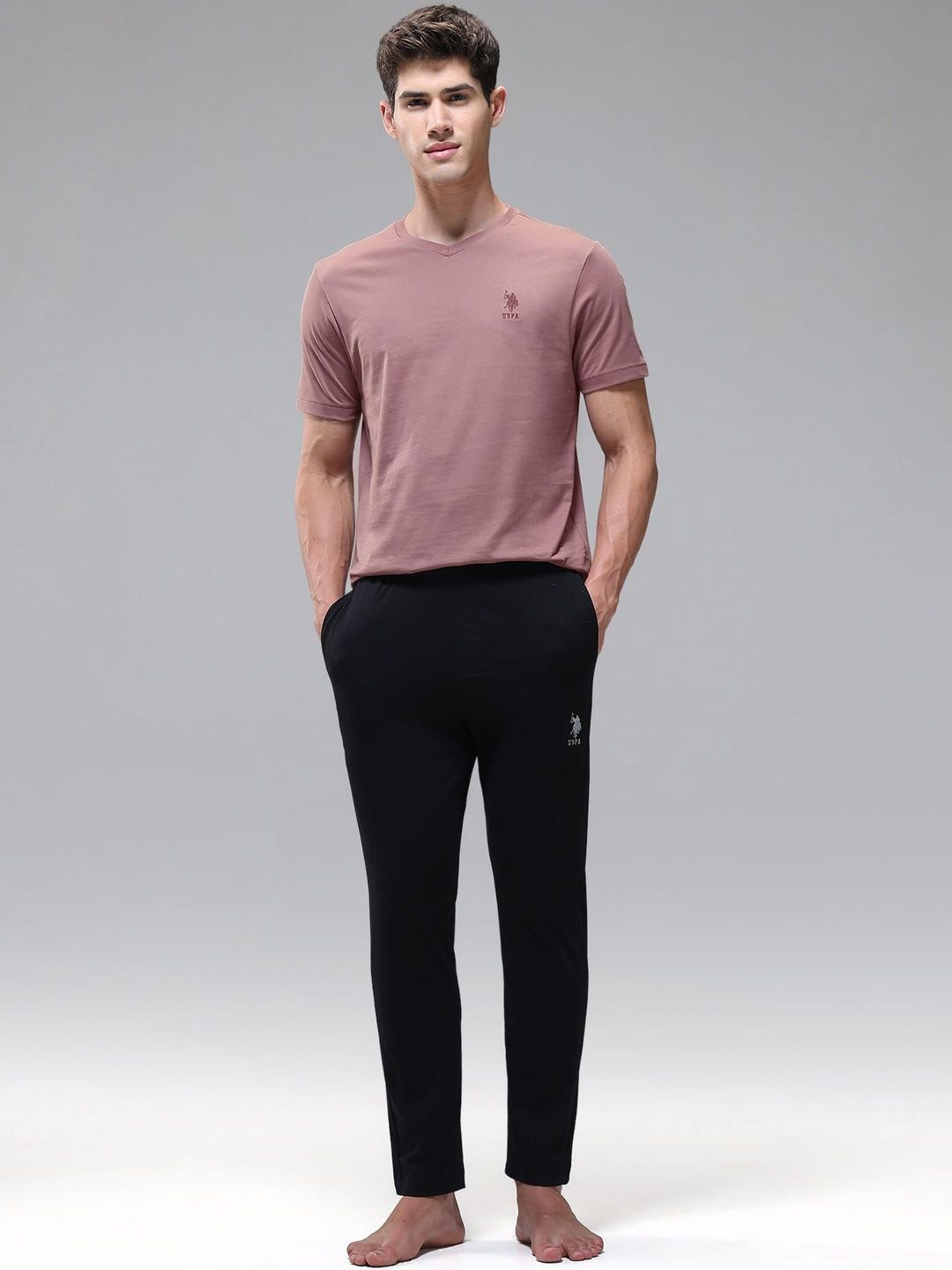 U.S. Polo Assn. Men Cotton Round Neck Night Suit-picture-22