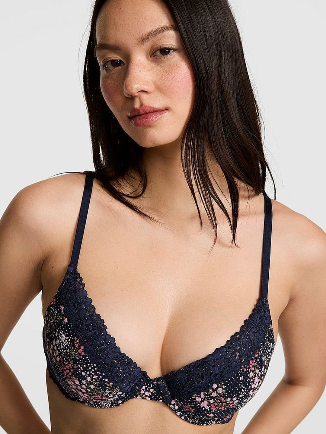 Victoria's Secret Floral Bra Medium Coverage Underwired Heavily Padded-picture-41