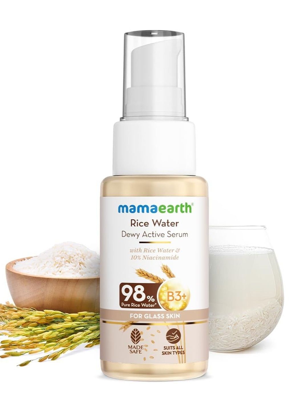 Mamaearth Rice Water Dewy Active Serum - 10 ml-picture-37