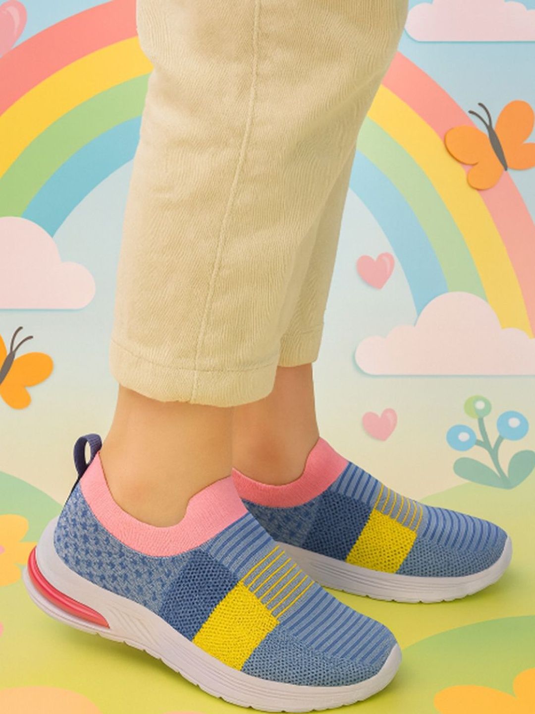 Arosy Girls Colourblocked Slip-On Sneakers-picture-44