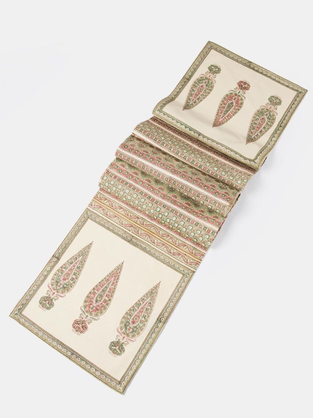 Fabindia Green & Brown Printed Pure Cotton Runners-picture-15