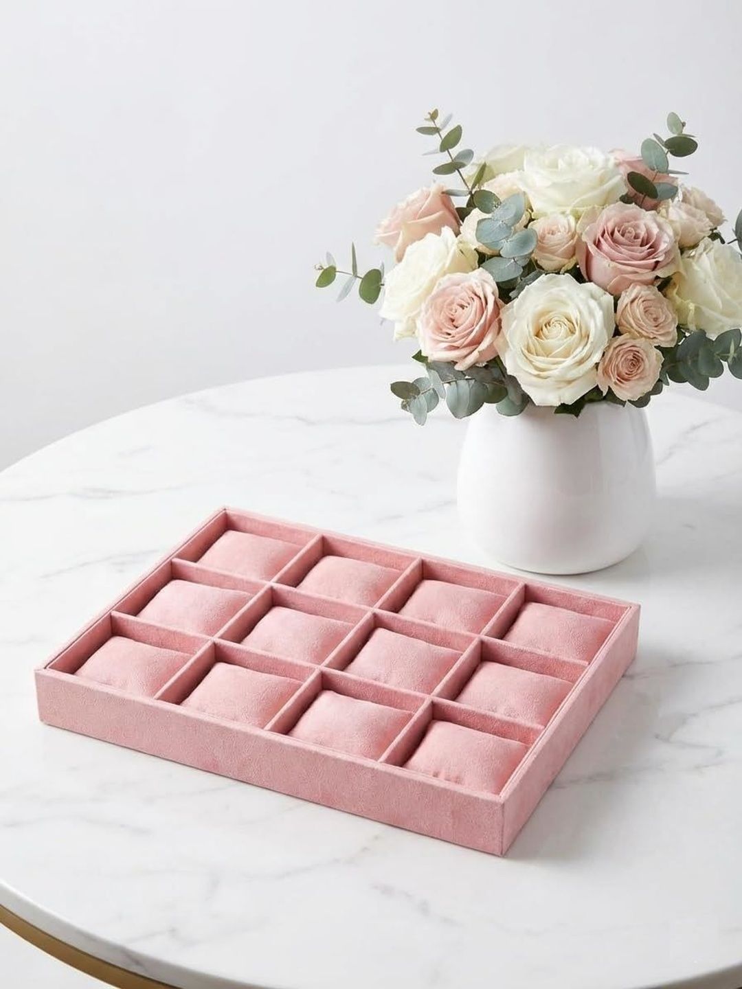 DOOR STEP SHOPPING Pink Set of 1 Regular Jewellery Organiser Organisers-picture-14