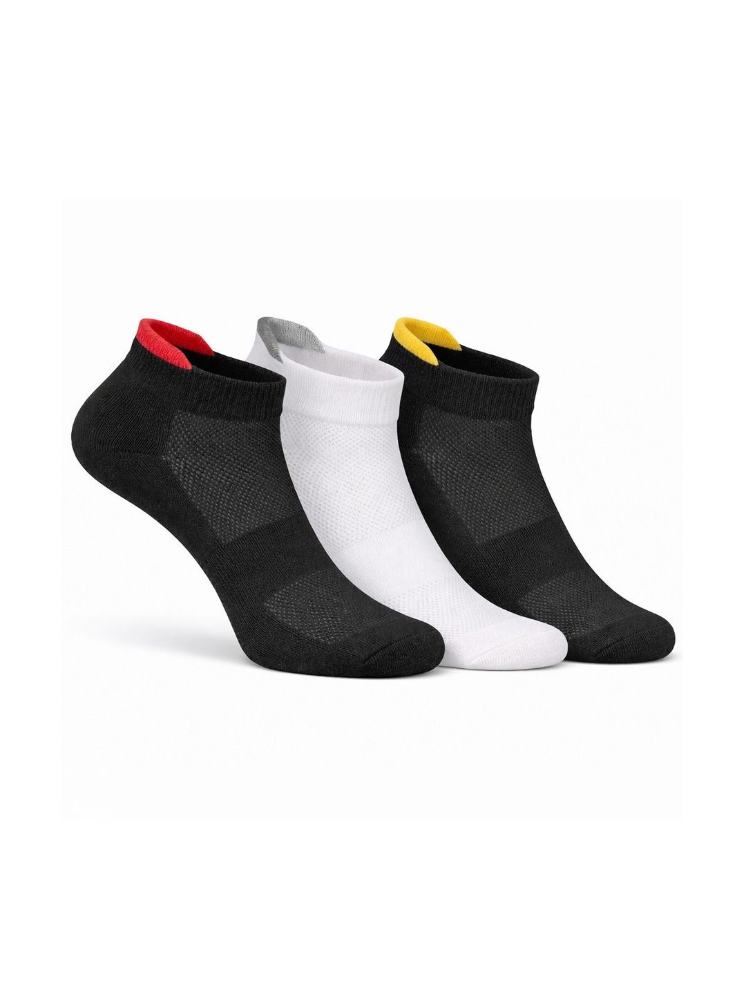 USOXO Unisex Pack of 3 Patterned Ankle Length Socks-picture-16