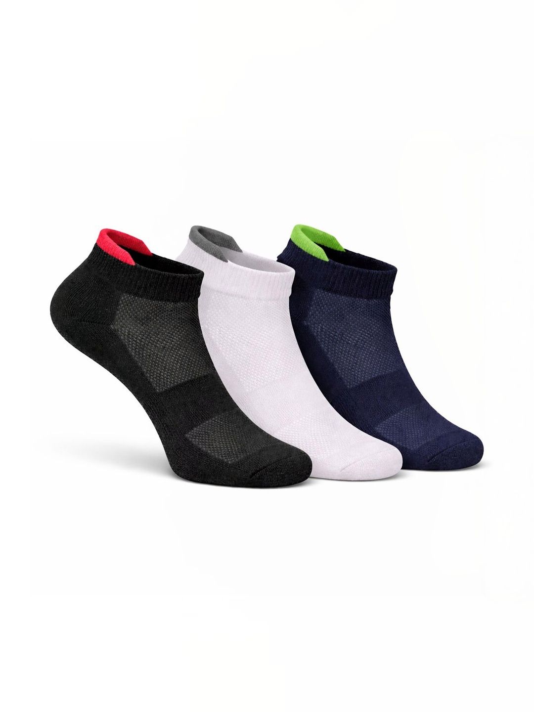 USOXO Unisex Pack of 3 Patterned Shoe Liners Socks-picture-19