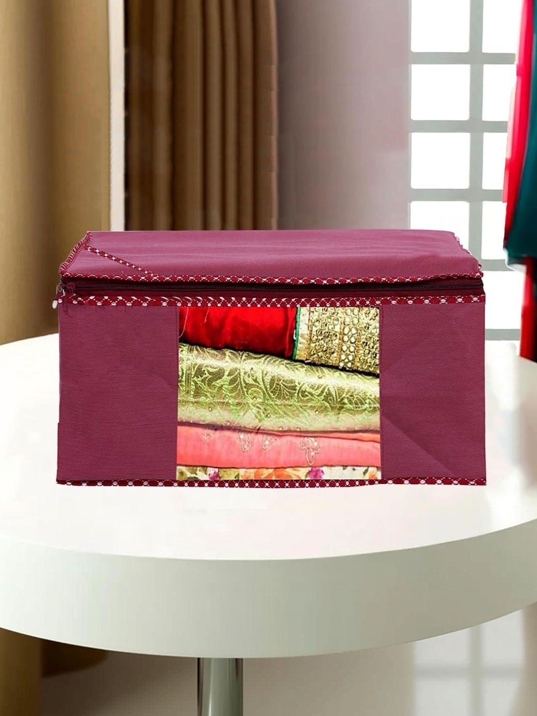 ANKIT INTERNATIONAL Maroon Set of 1 Regular Multi-Utility Organisers-picture-30