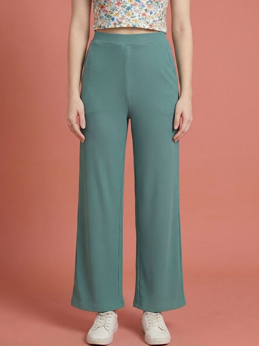 Moda Rapido Women Comfort High-Rise Trousers-picture-48