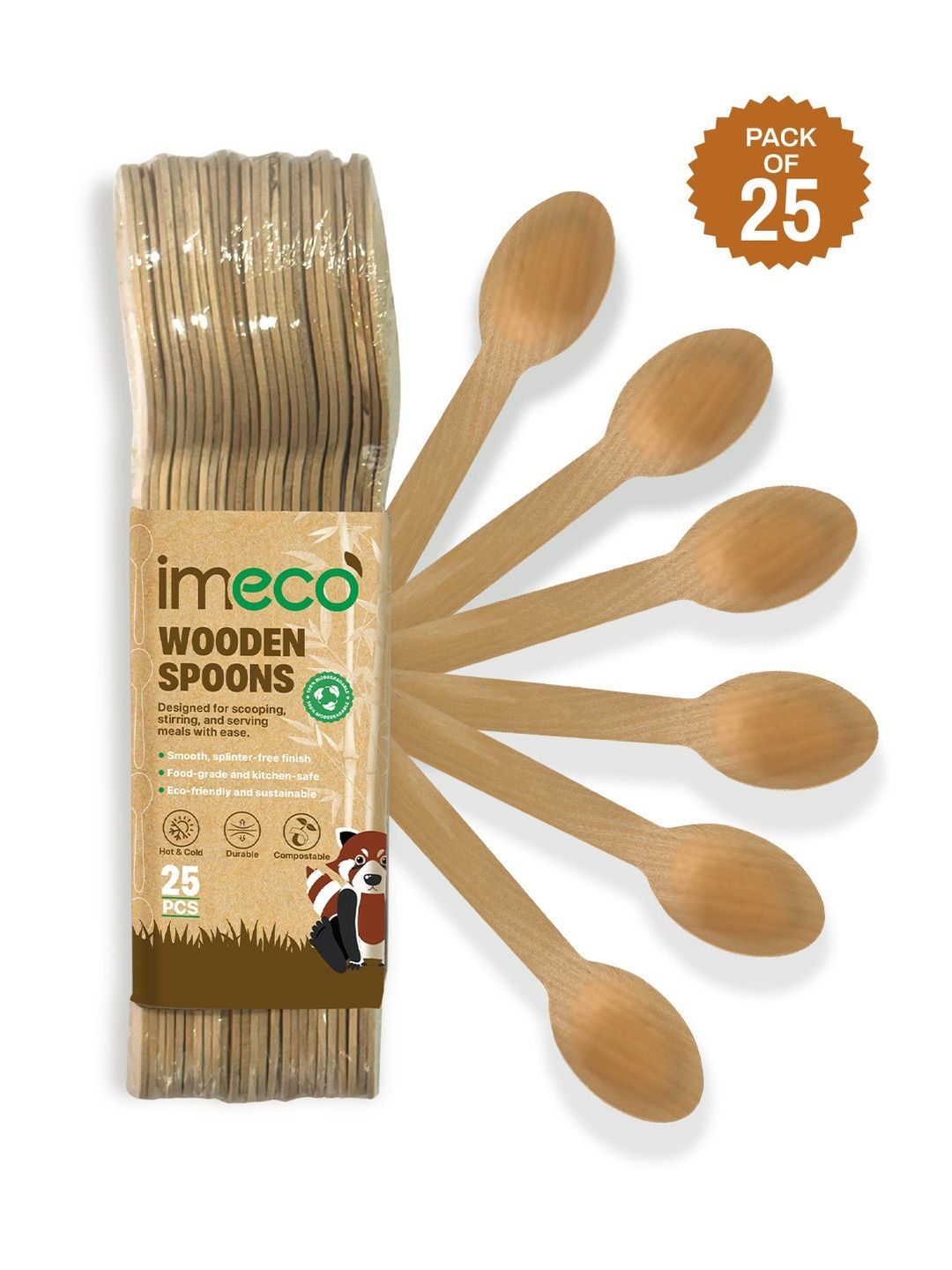 IMECO Beige Wood Table Spoon-image-3