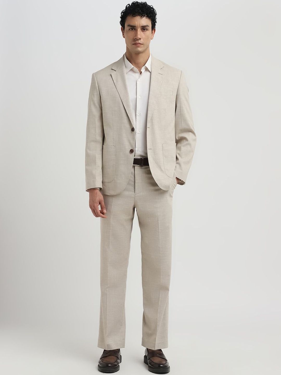 SELECTED Notched Lapel Single-Breasted Formal Blazers-picture-14