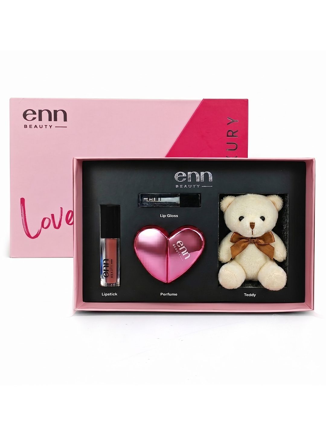 ENN Set Of 4 Teddy Perfume Lip Gloss & Liquid Lipstick -400g-picture-42