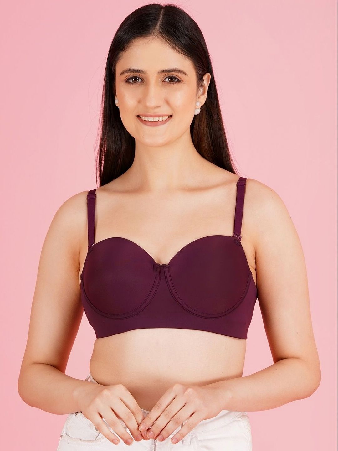 EFFECTINN Bra Half Coverage Underwired Lightly Padded-picture-52