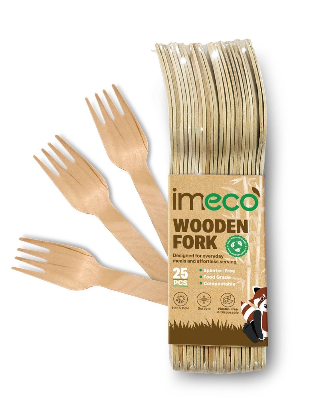 IMECO Beige Wood Dessert Fork-image-49
