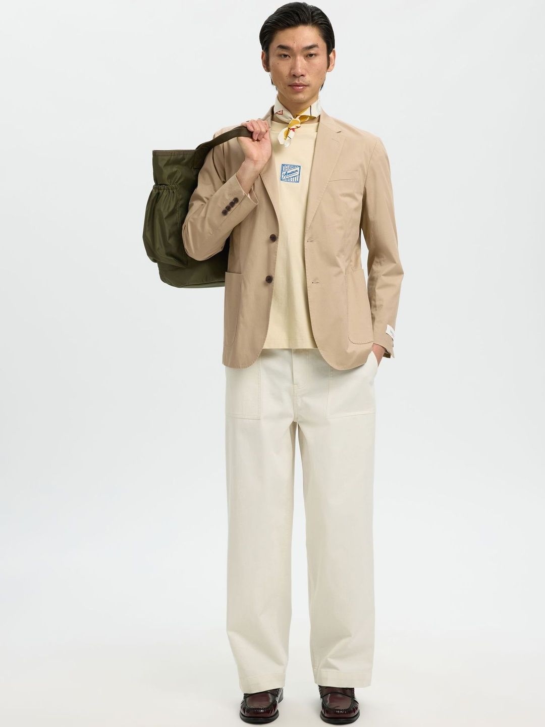 SELECTED Notched Lapel Single-Breasted Casual Blazers-picture-15