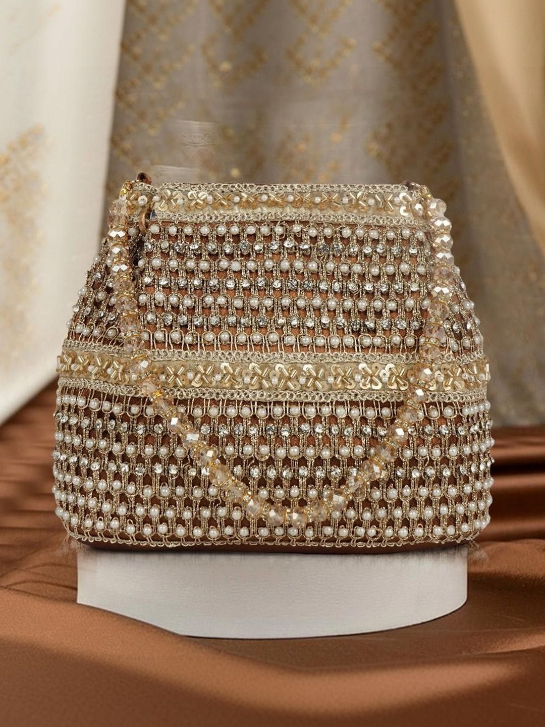 NEVIS Embellished Potli Clutch-picture-42