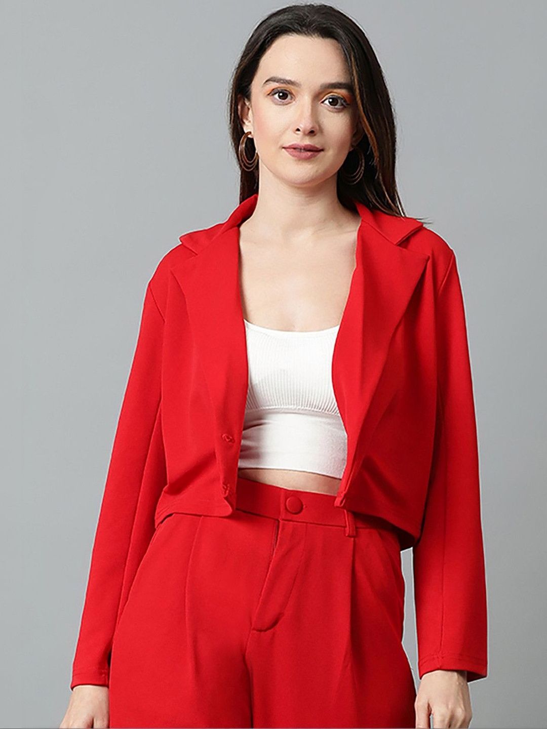 Stylecast X Kotty Notched Lapel Double-Breasted Blazers-picture-20