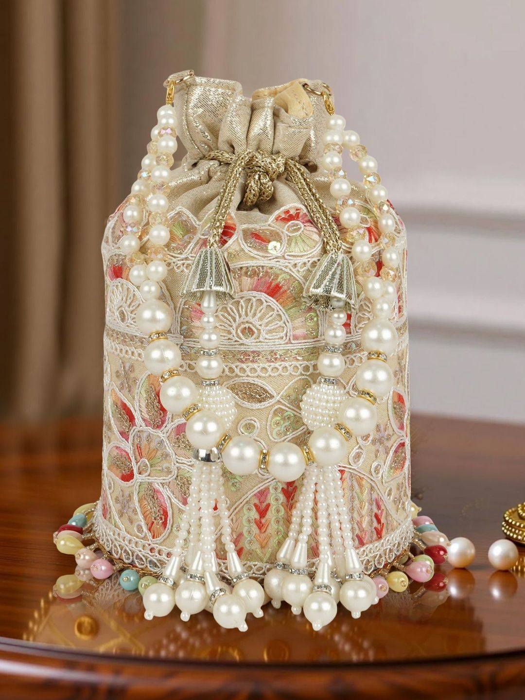NEVIS Embellished Potli Clutch-picture-32