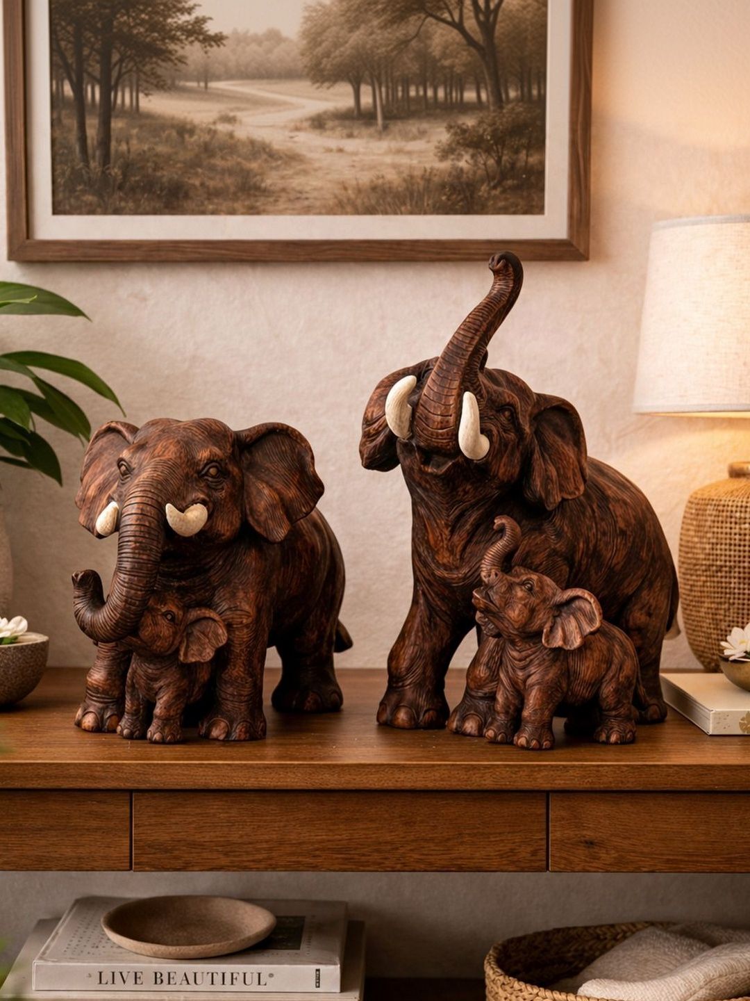 bosco Brown Figurine Showpiece-image-31