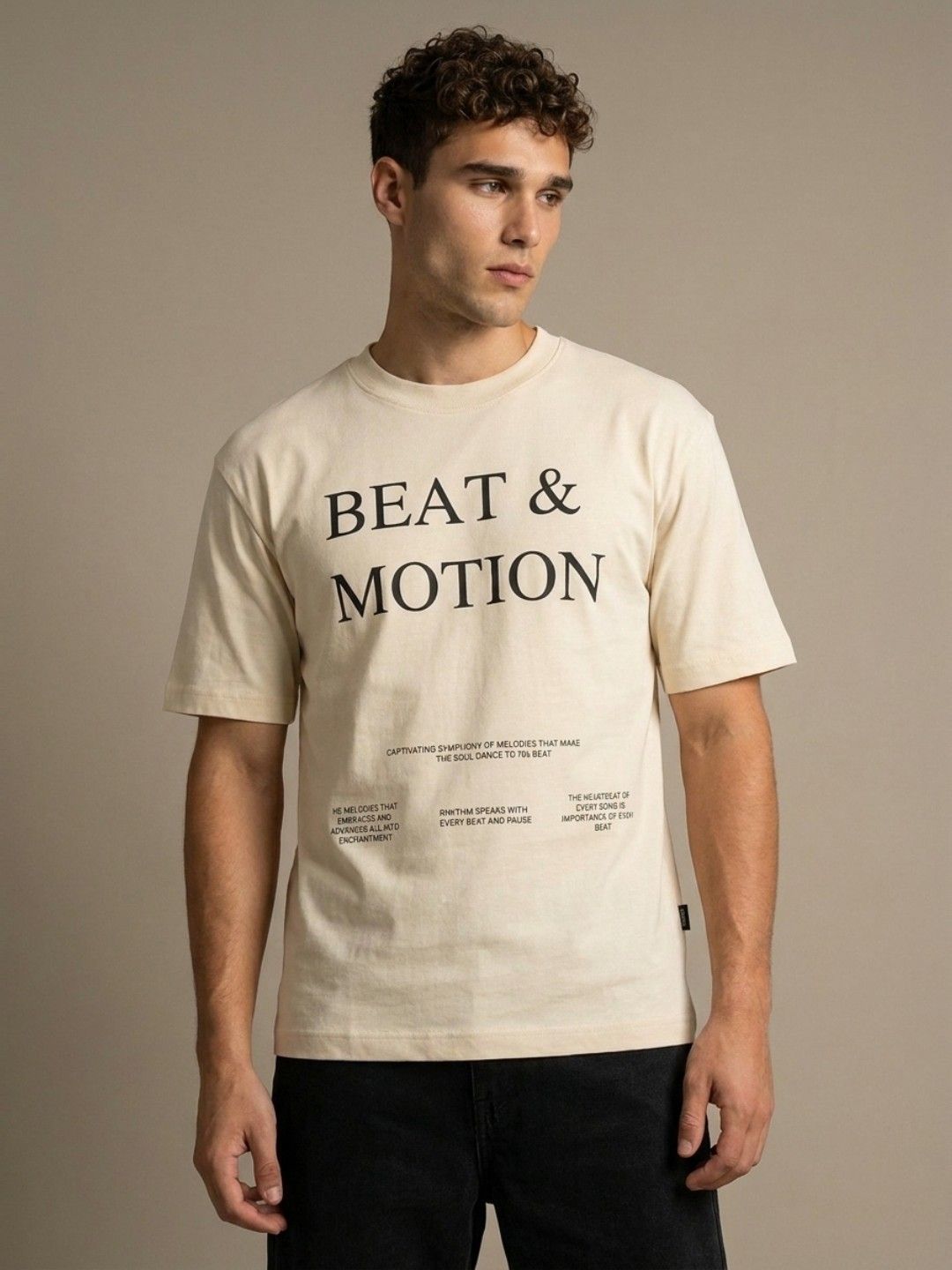 glitchez Typography Printed Relaxed Fit Pure Cotton T-shirt-picture-44