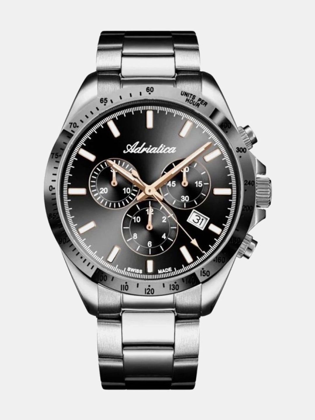 Adriatica Men Dial & Stainless Steel Bracelet Style Straps Analogue Chronograph Watch A1053.S1R6CH-picture-44