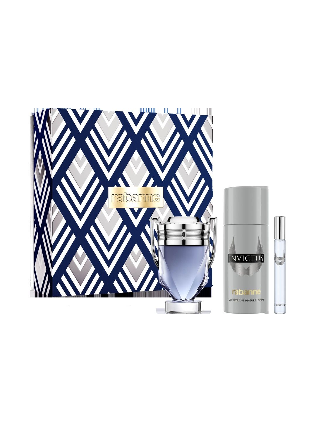 Paco Rabanne Invictus Fragrace Gift Set - EDT 100ml + Deodorant 150ml + Megaspritzer 10ml-image-38