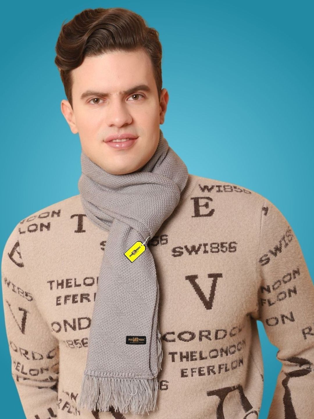Pick Ur Needs Men Merino Wool Mufflers-picture-33