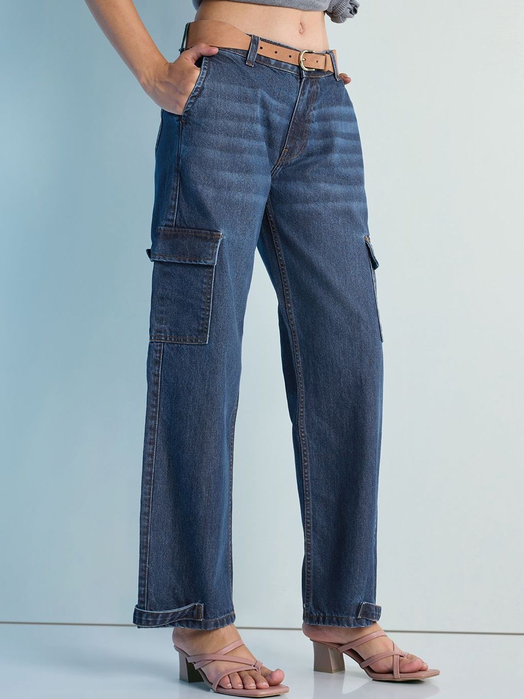 DILLINGER Women Jean Wide Leg Mid-Rise Light Fade Jeans-picture-45