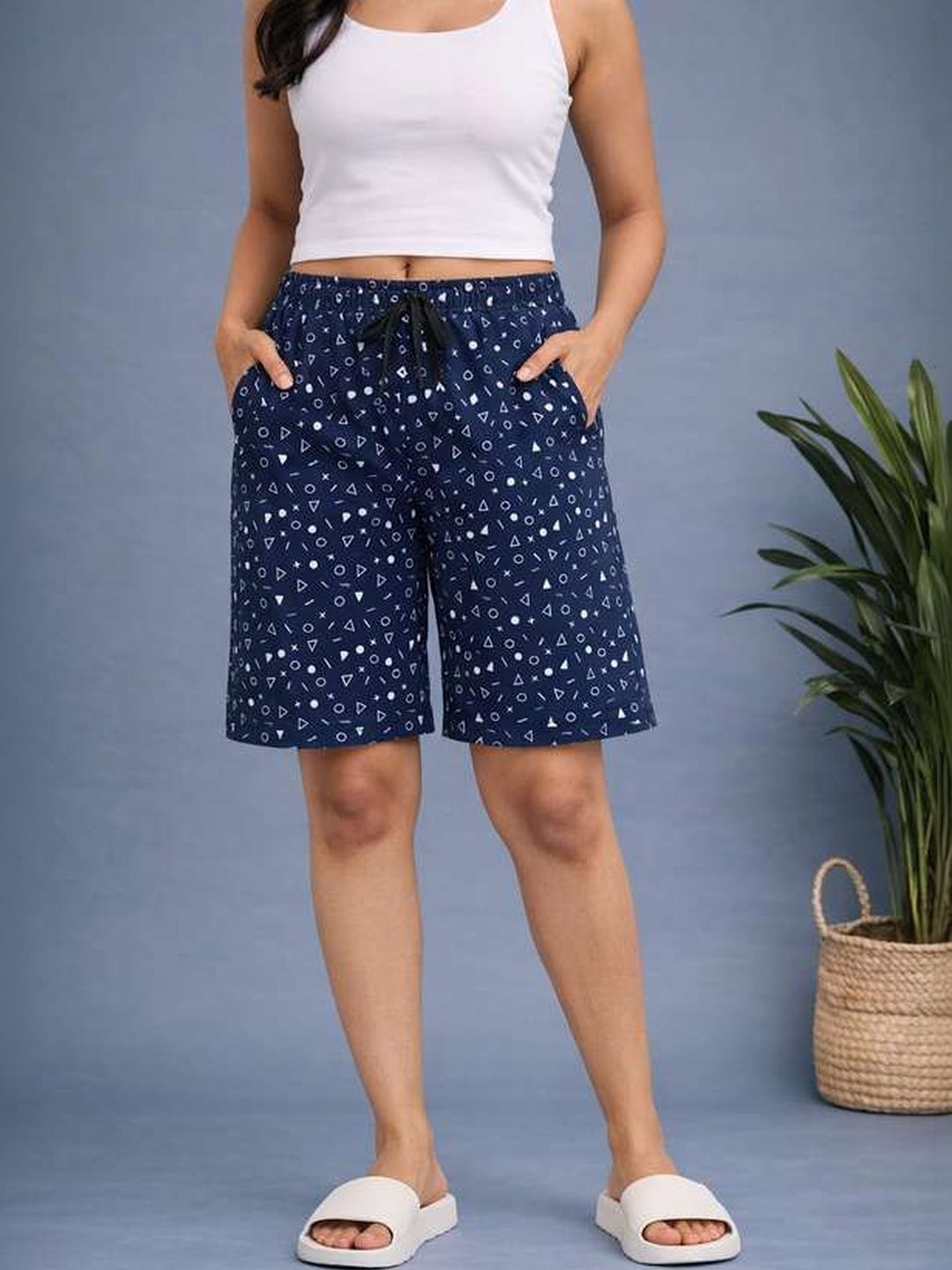 ALIZA Women Printed Running Shorts-image-34