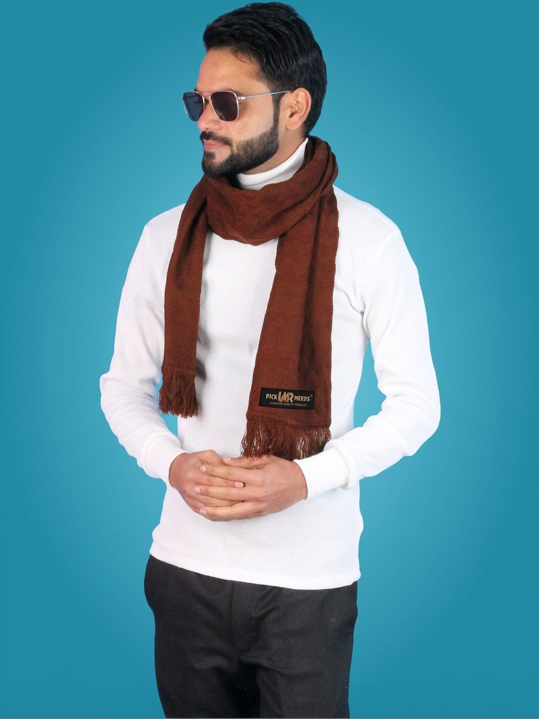 Pick Ur Needs Men Merino Wool Mufflers-picture-21