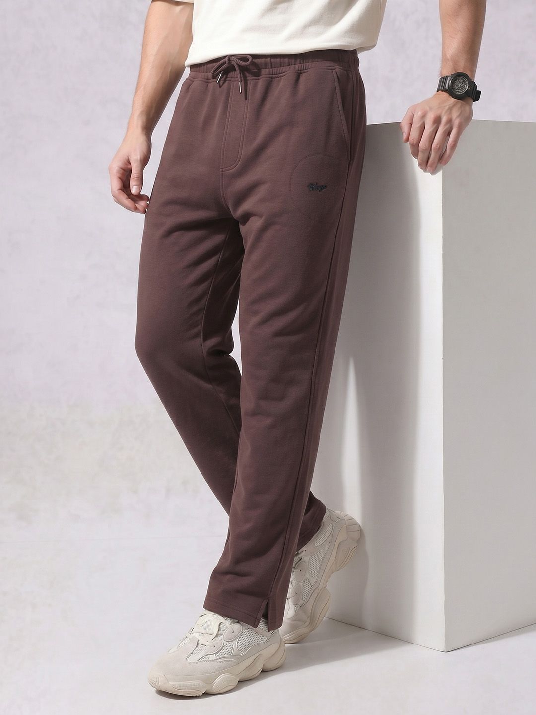 WROGN Men Straight Fit Track Pants-picture-24