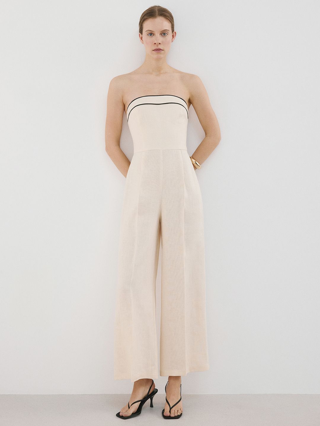 MANGO Off-Shoulder Basic Jumpsuit-picture-24