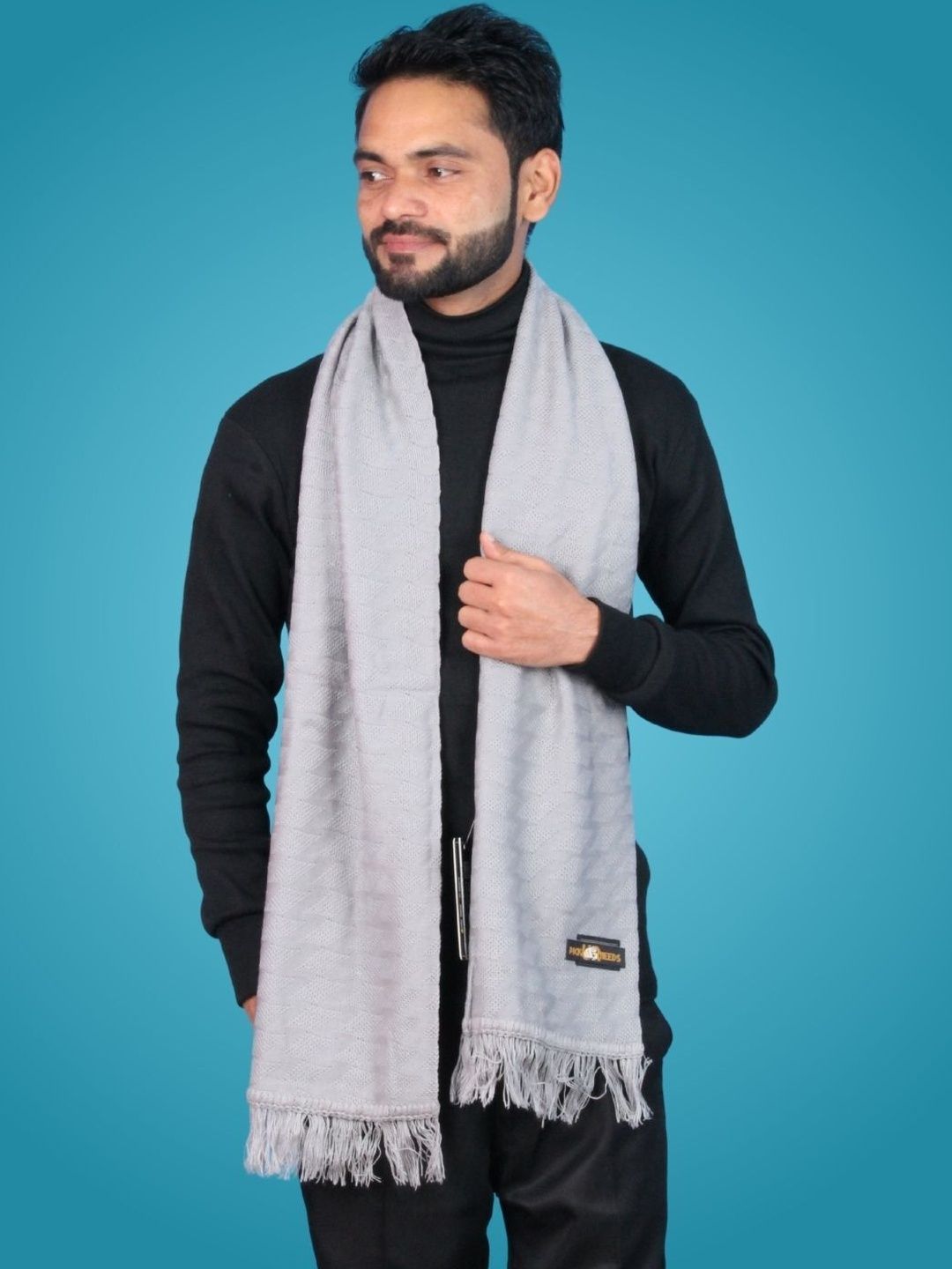 Pick Ur Needs Men Merino Wool Mufflers-picture-35
