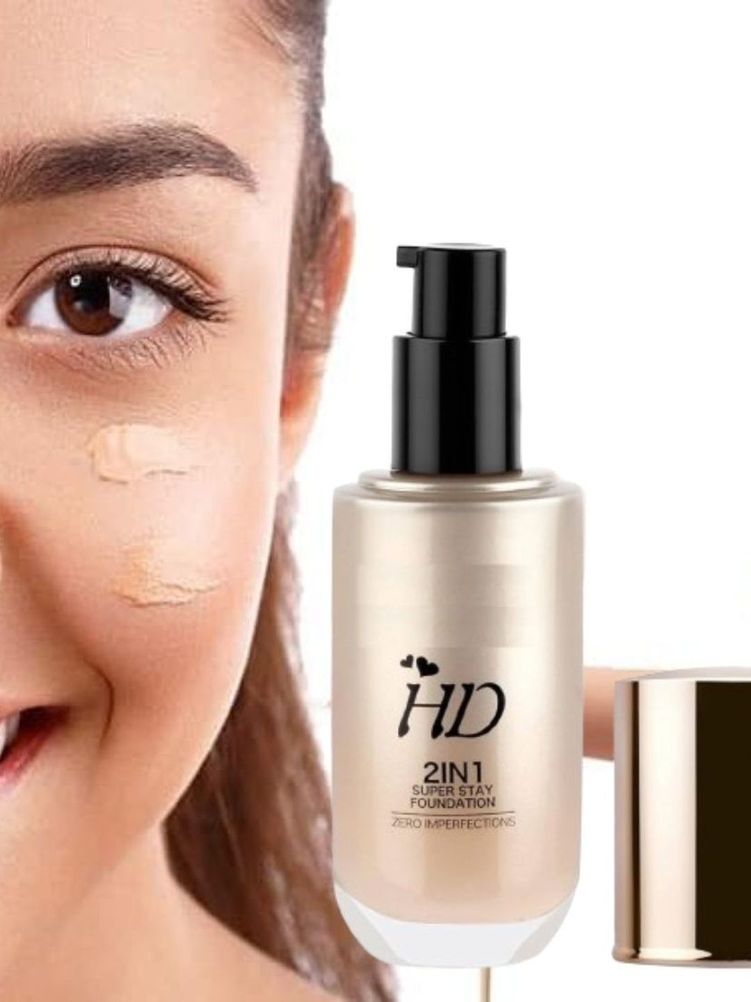 sondhimitticreations HD Long Lasting Foundation - 60 ml - Beige-image-25