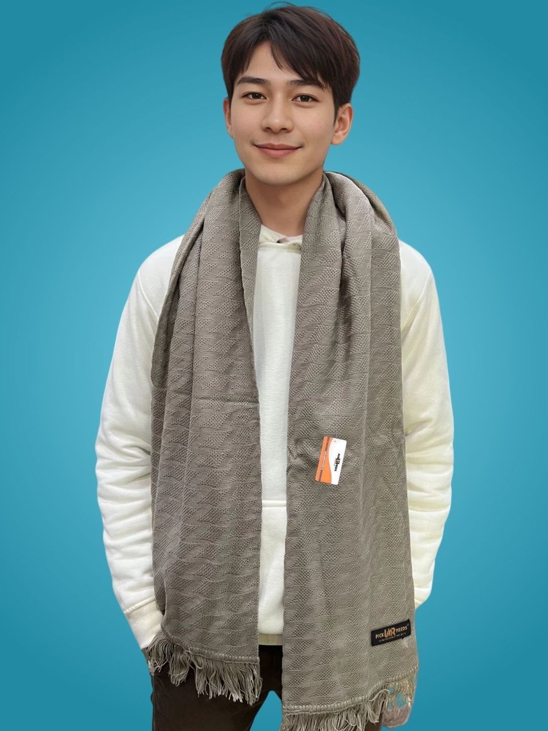 Pick Ur Needs Men Merino Wool Mufflers-picture-19