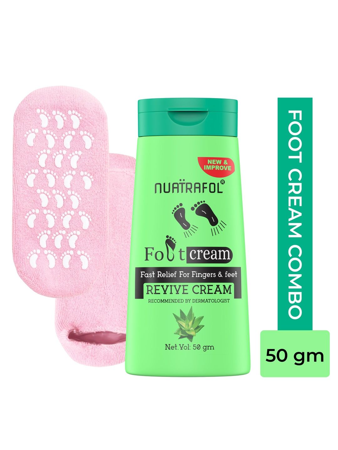 NUATRAFOL Moisturising Gel Socks with Repair Foot Cream - 50 g-image-48