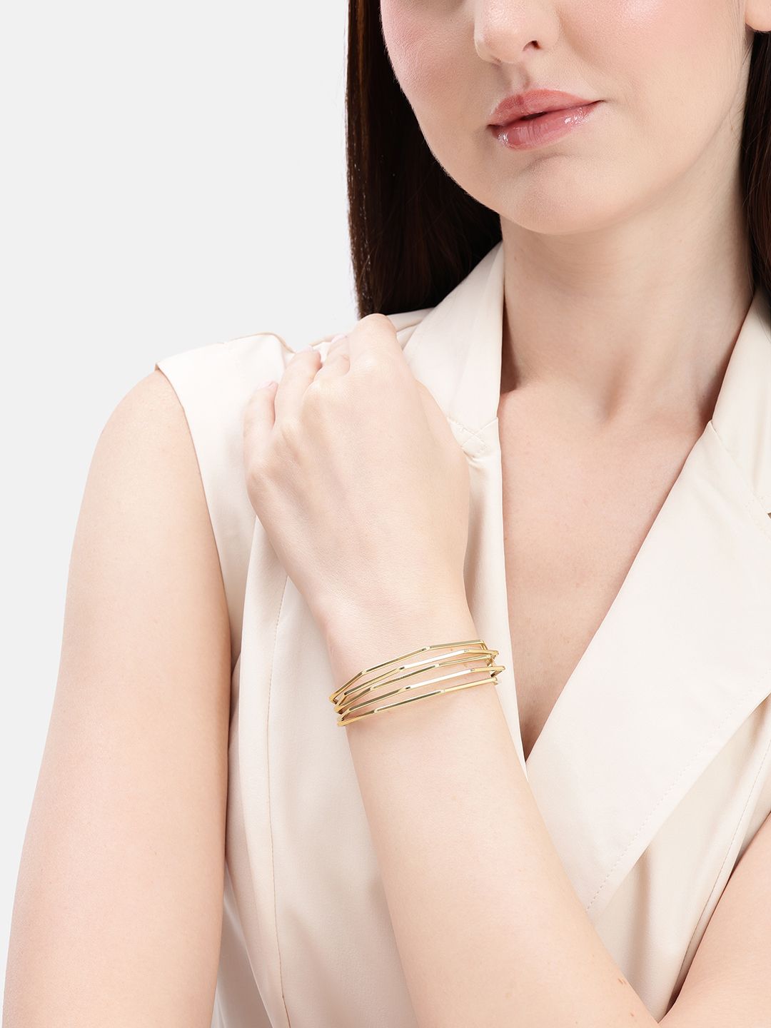 French Connection Women Gold-Plated Cuff Bracelet-picture-47