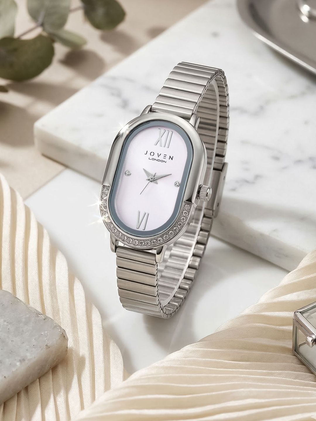 Joven Women Embellished Bracelet Style Analogue Watch - J8-E-image-3