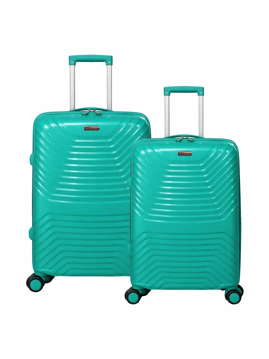 PB Pearlbags Set Of 2 Textured Hard-Sided Trolley Suitcases-picture-39