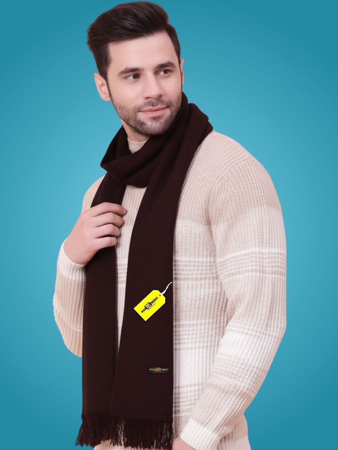 Pick Ur Needs Men Merino Wool Mufflers-picture-39