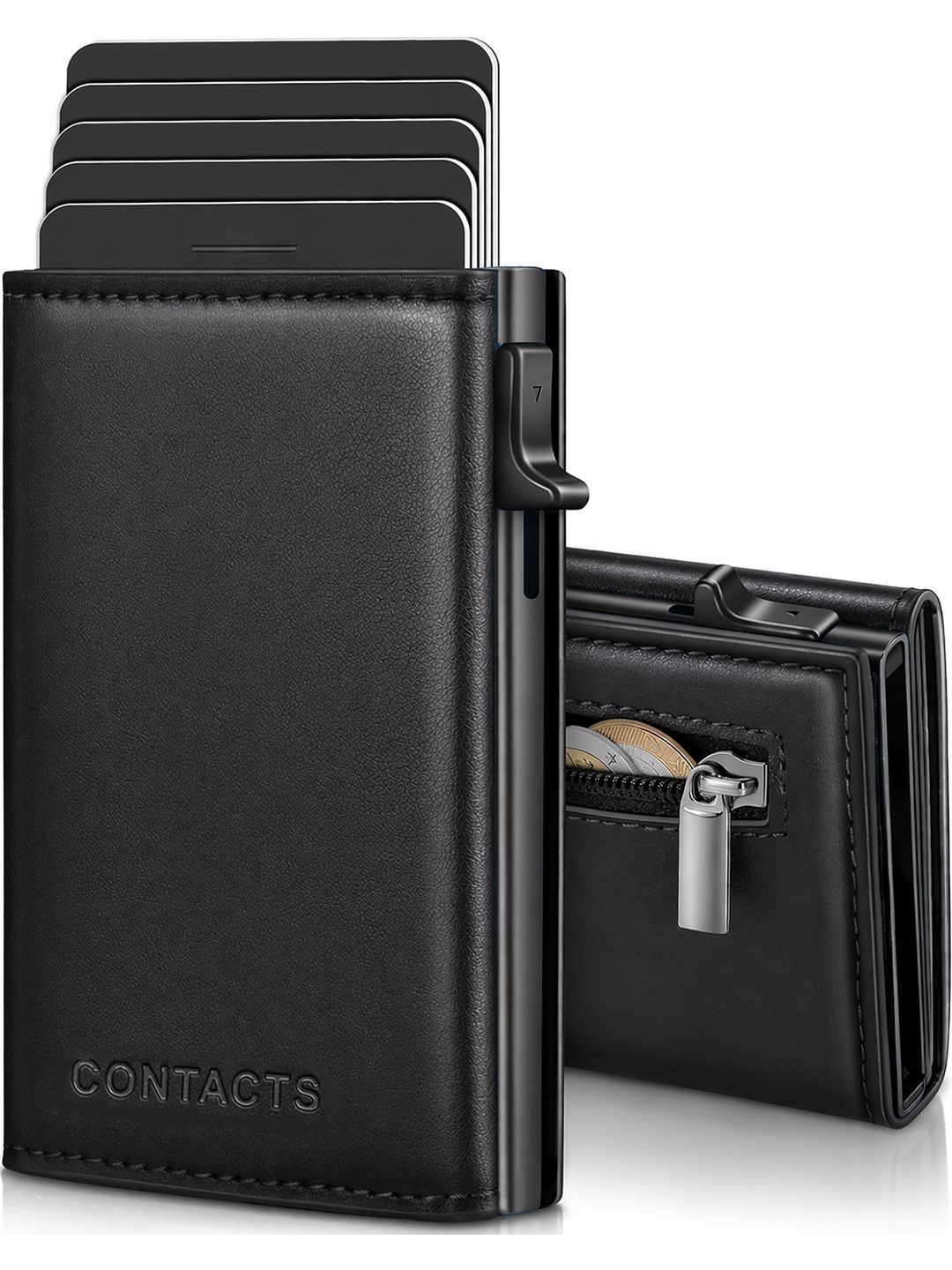 CONTACTS Unisex Leather Card Holder-picture-11