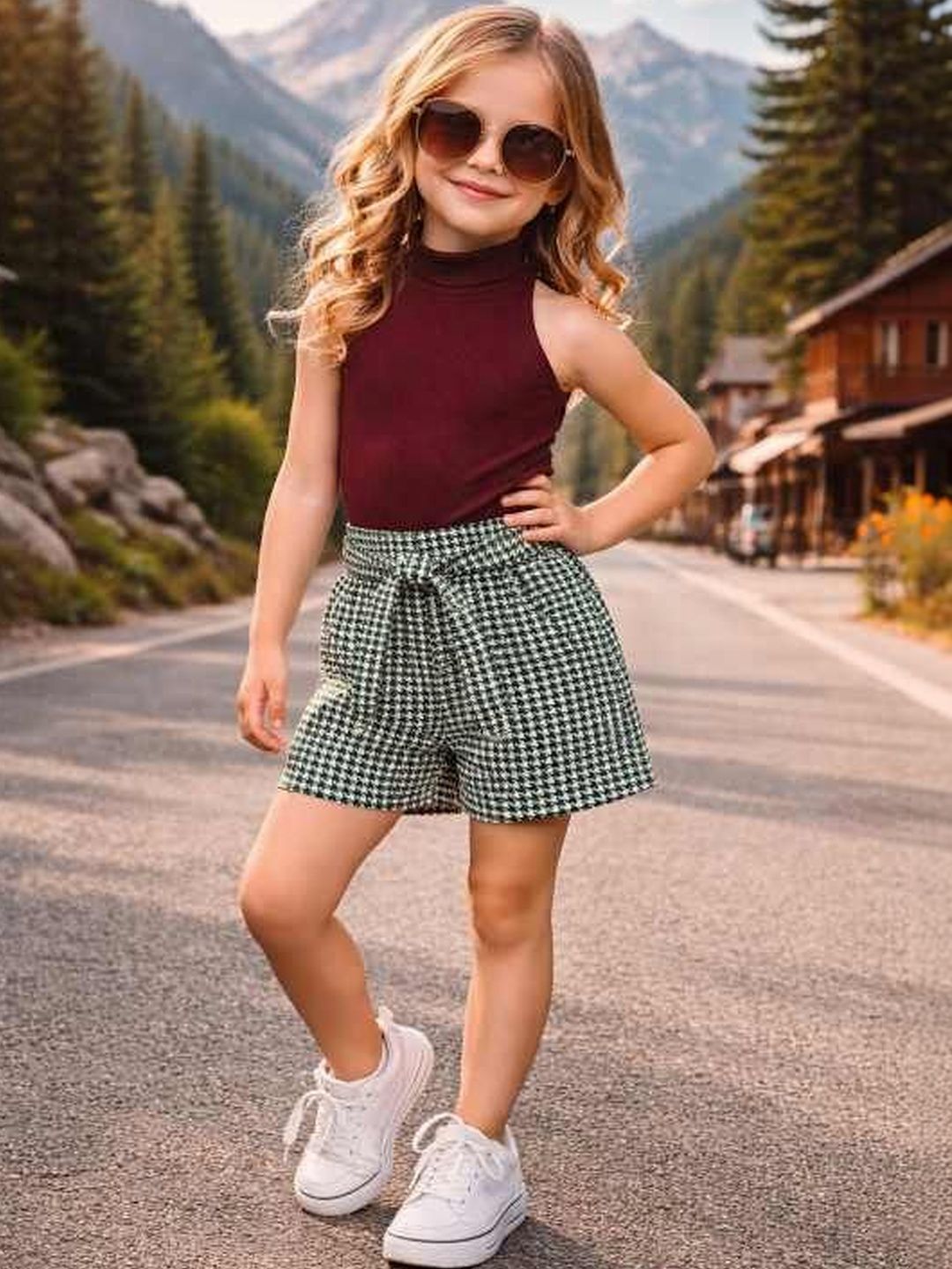 RAMIAAZ Girls T-shirt with Shorts-image-44