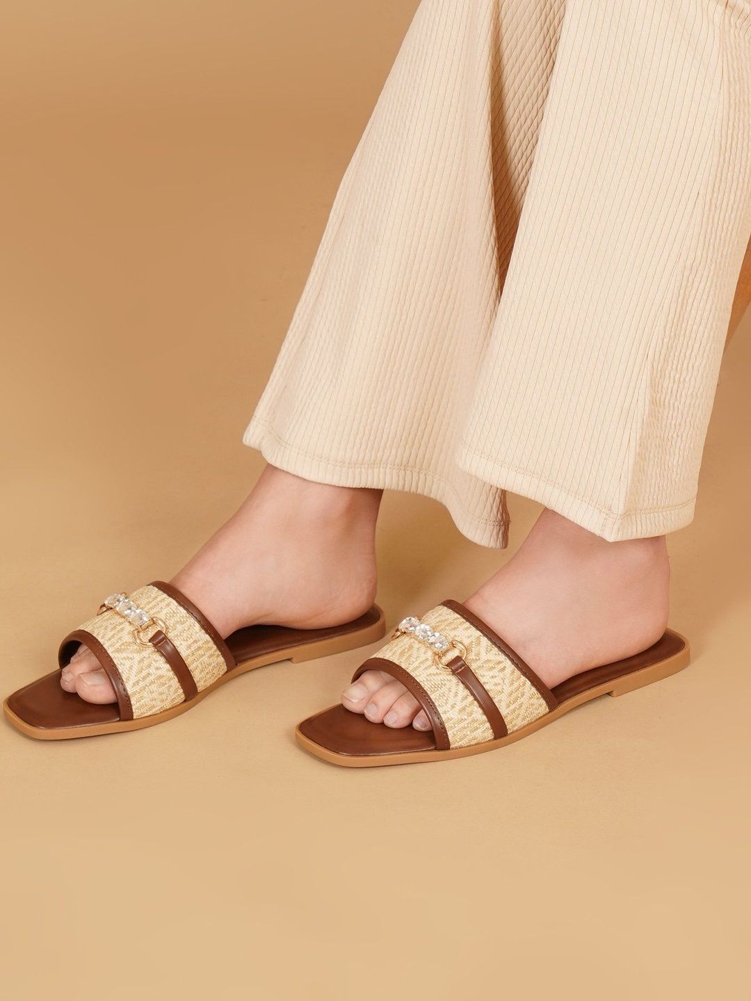 Sherrif Shoes Women Open Toe Flats-image-11