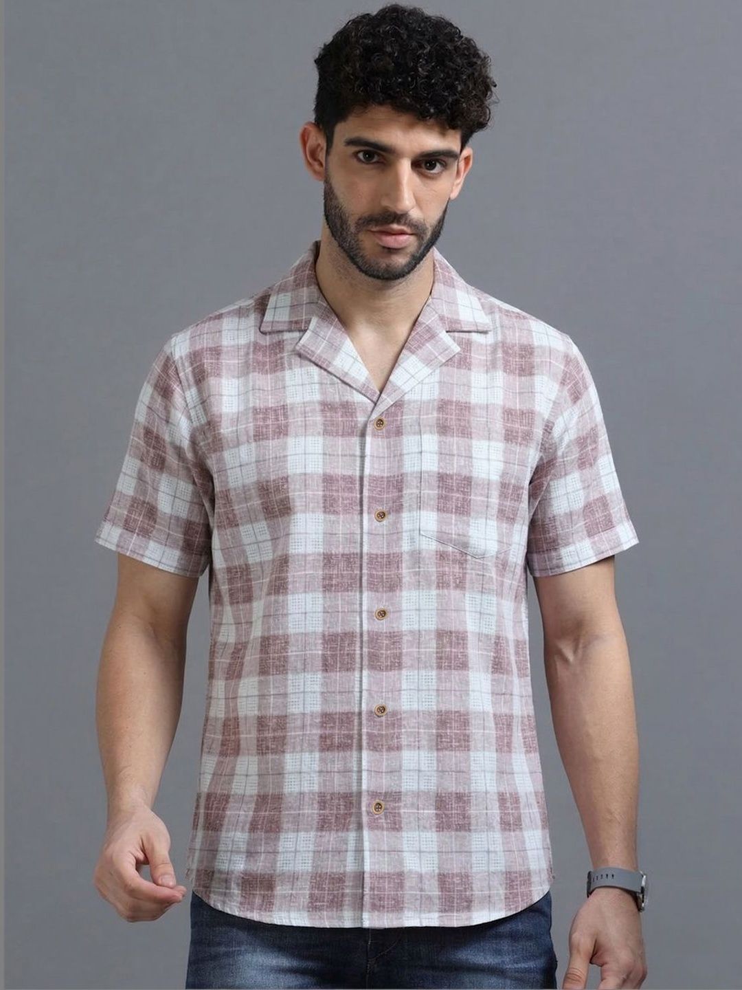 SZN Men Checked Casual Shirt-image-9