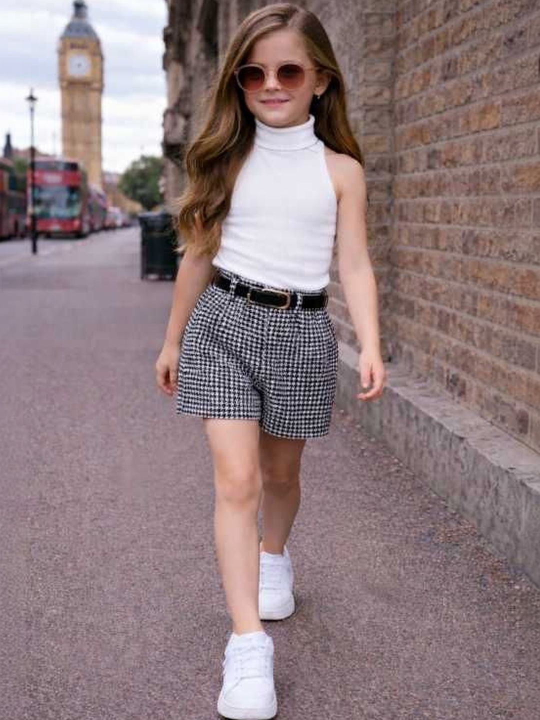 RAMIAAZ Girls Top with Shorts-image-43