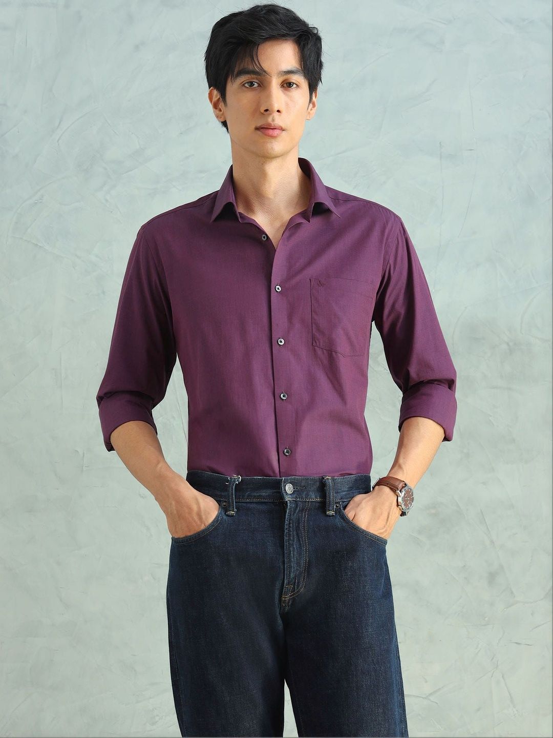 Arrow New York Manhattan Slim Fit Pure Cotton Casual Shirt-picture-56