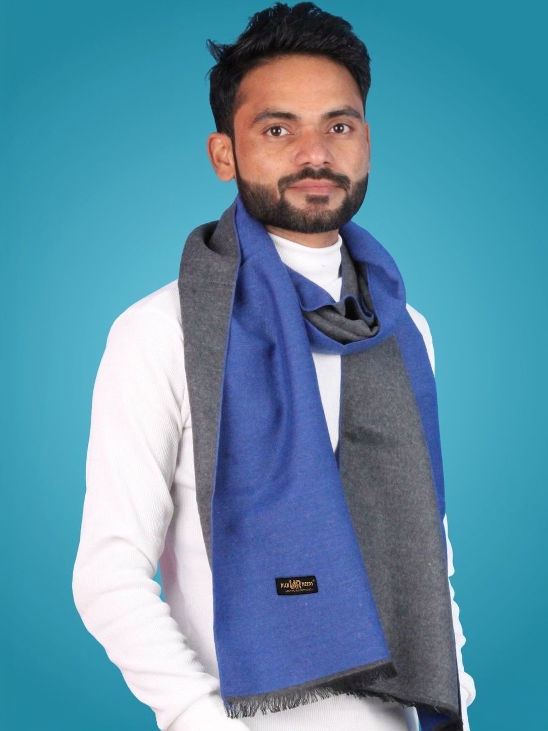 Pick Ur Needs Men Merino Wool Mufflers-image-38