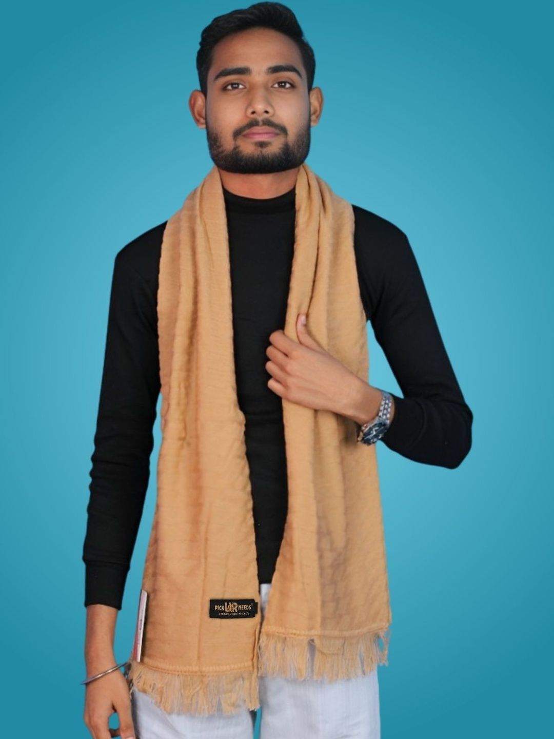 Pick Ur Needs Men Merino Wool Mufflers-picture-25