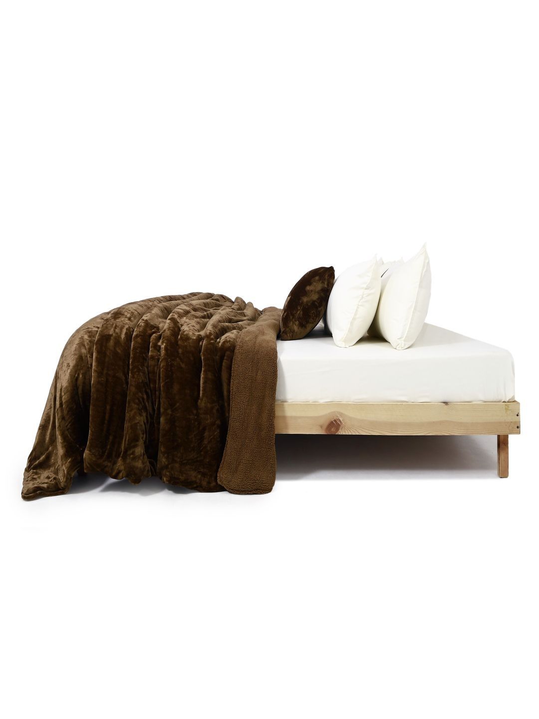 Zarf Brown & Brown Microfiber AC Room Quilt-image-31